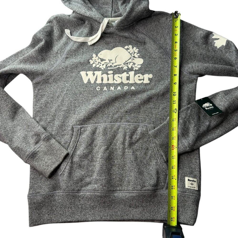 NEW ROOTS Whistler Kanga Hoody Hooded Pullover Sweatshirt Heathered Gray Small - Picture 9 of 10